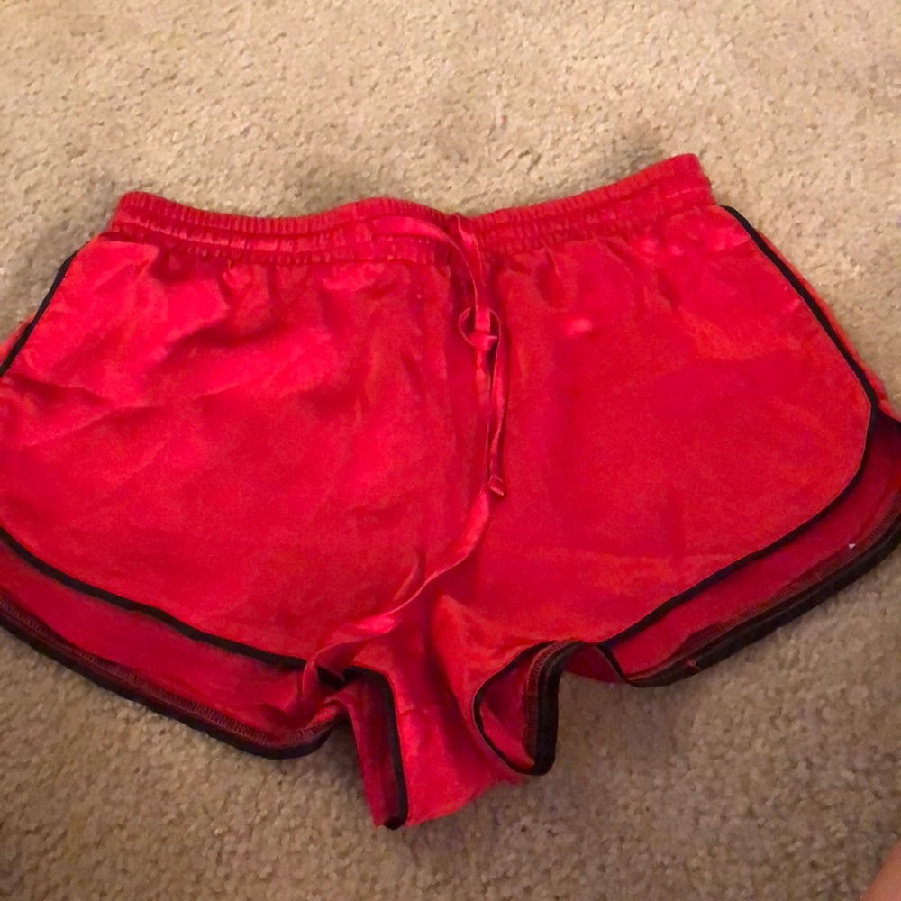 Forever21 silk red shorts